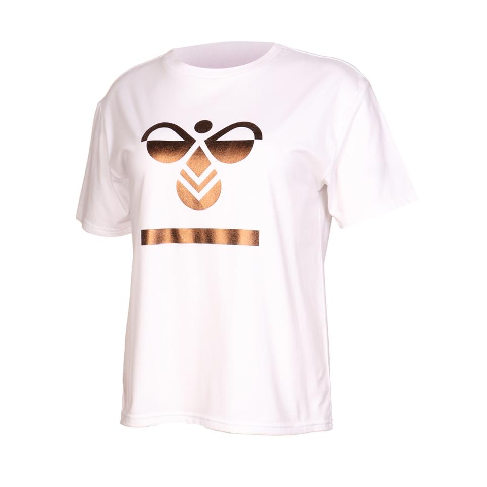 Hummel Hmlbenita T-Shirt S/S Tee Kadın Beyaz Tshirt