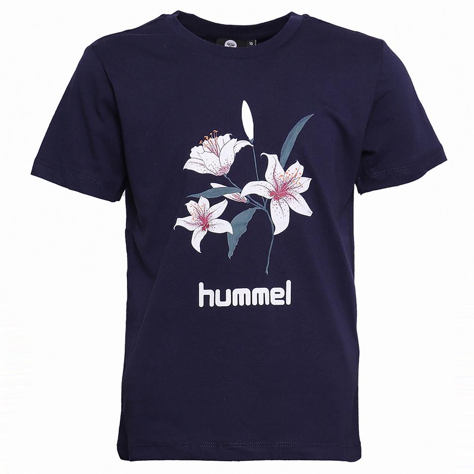 Hummel Hmlneves T-Shirt S/S Tee Çocuk Mavi Tshirt