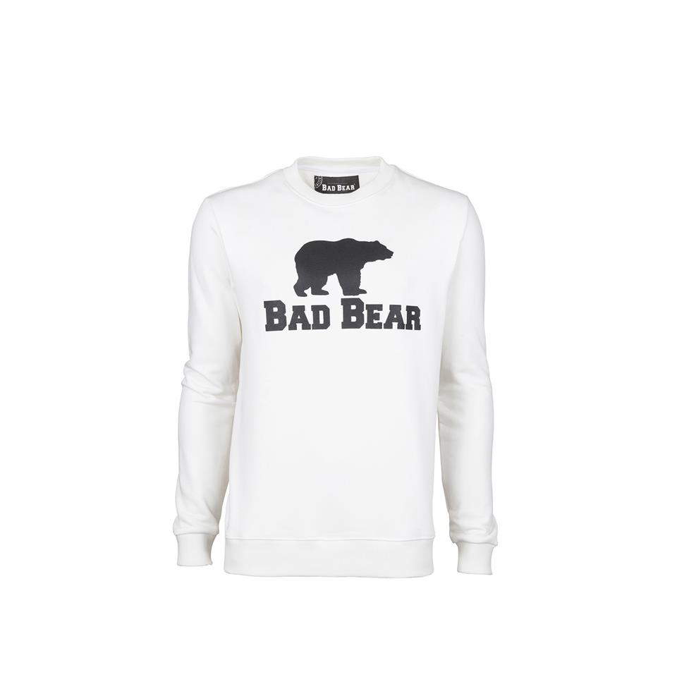 Bad Bear Bad Bear Crewneck Erkek Beyaz Sweatshirt