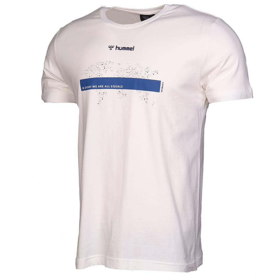 Hummel Oterup T-Shirt S/S Tee Erkek Beyaz Tshirt