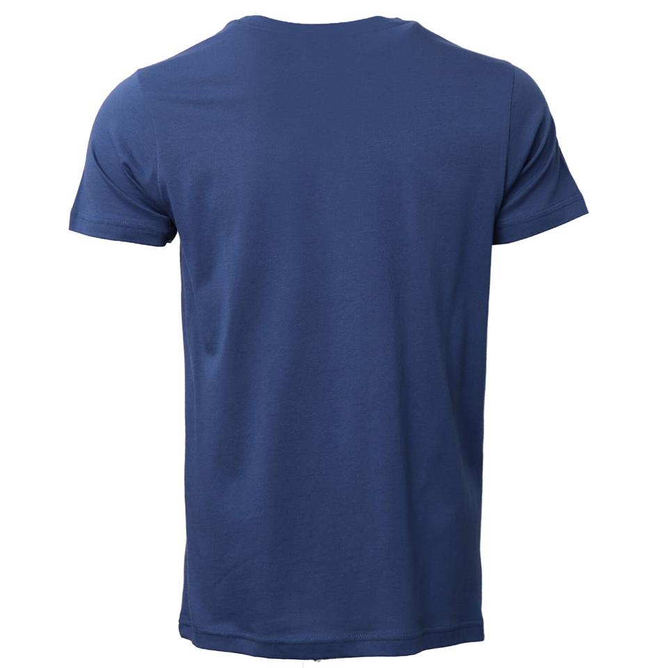Hummel Avo T-Shirt S/S Erkek Mavi Tshirt - Bisiklet