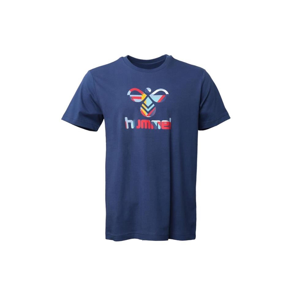 Hummel Torv T-Shirt S/S Mavi Erkek Tshirt - Bisiklet