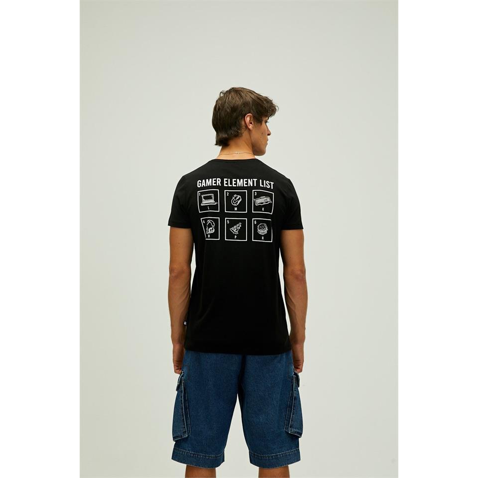 Bad Bear Gamer Element T-Shirt Erkek Siyah Tshirt - Bisiklet
