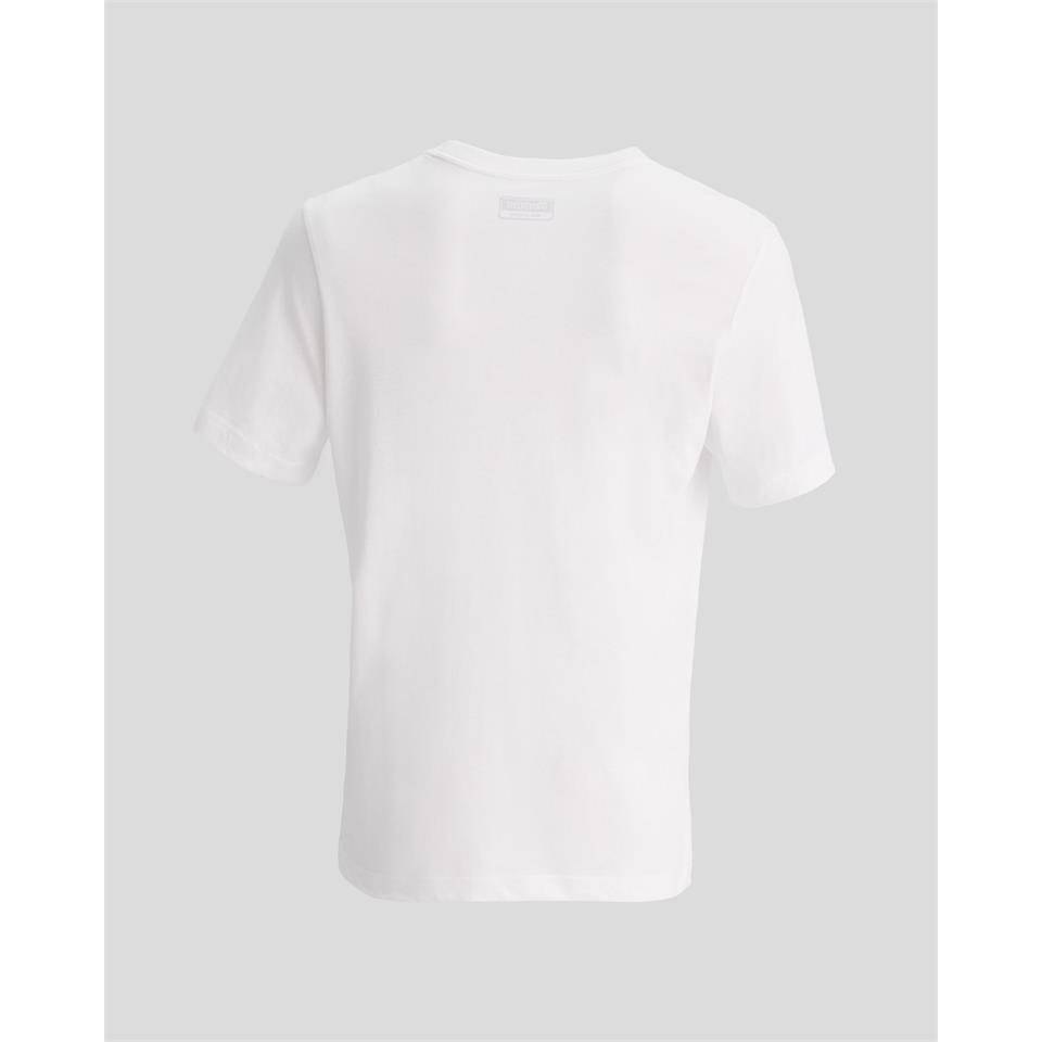Kappa Logo Cromen Tk Erkek Beyaz Bisiklet Yaka Tshirt