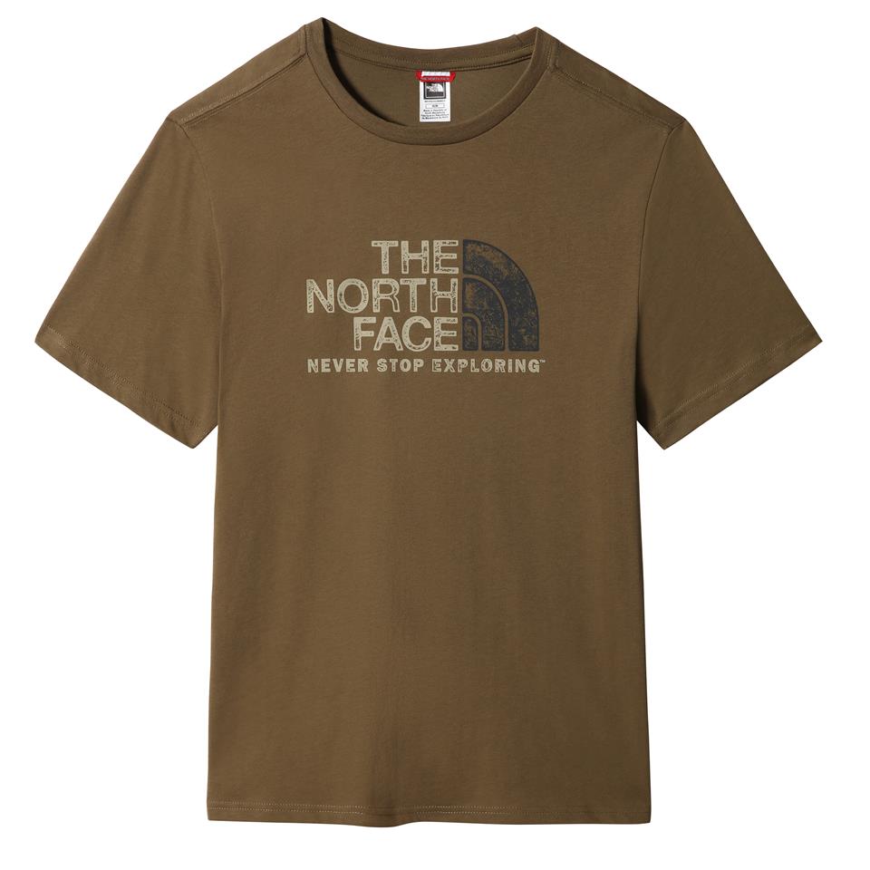 The North Face M S/S Rust 2 Tee Erkek Kahverengi Tshirt - Bisiklet