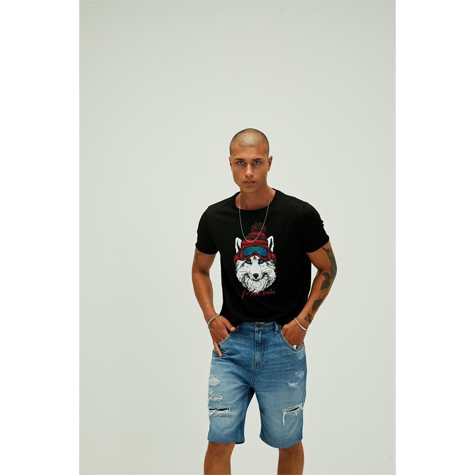 Bad Bear Snowfox T-Shirt Erkek  Tshirt - Bisiklet