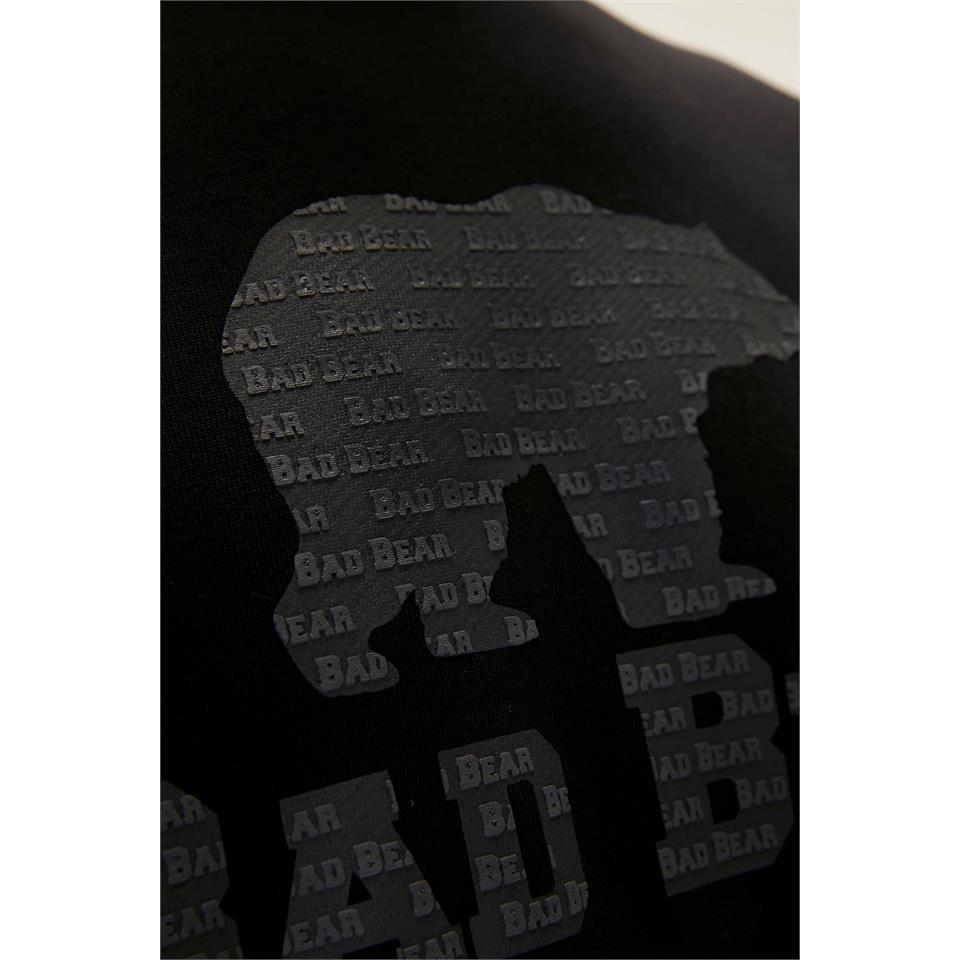 Bad Bear Logo Crewneck Siyah Erkek Sweat - Bisiklet