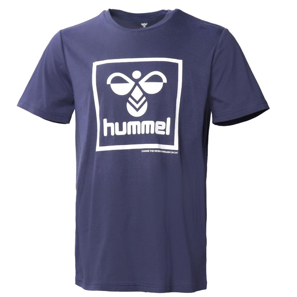 Hummel Hmlt-isam T-Shirt Erkek Renkli Bisiklet Yaka Tshirt
