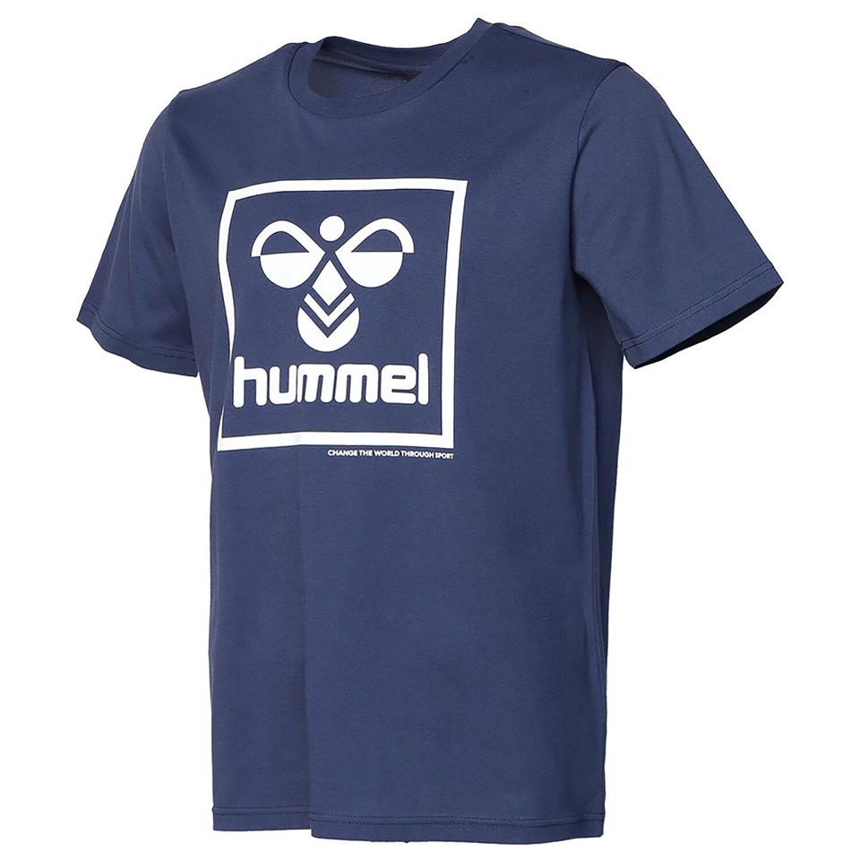 Hummel Hmlt-isam T-Shirt Erkek Renkli Bisiklet Yaka Tshirt