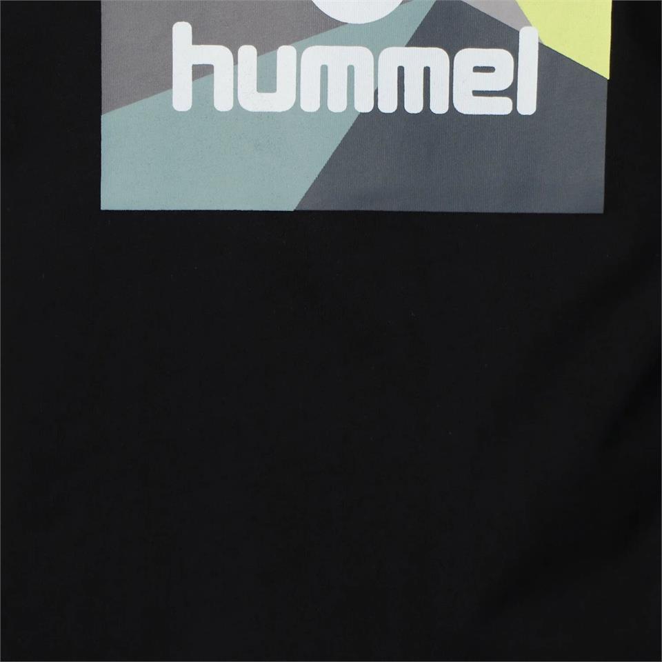 Hummel Hmlhans T-Shirt S/S Erkek Siyah Bisiklet Yaka Tshirt