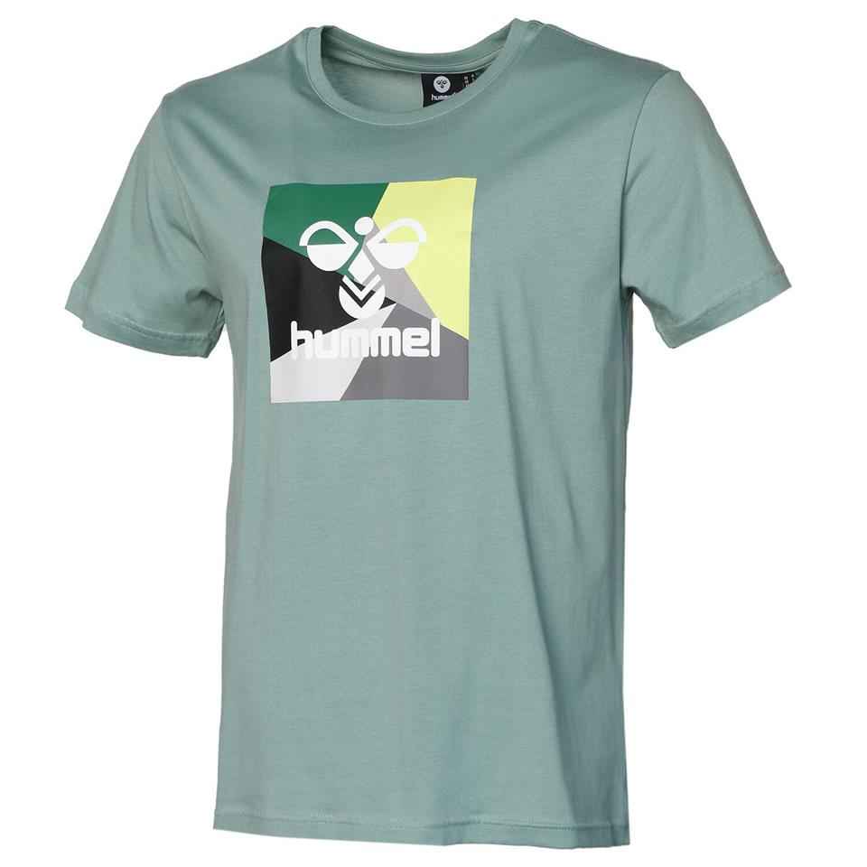 Hummel Hmlhans T-Shirt S/S Yeşil Erkek Tshirt - Bisiklet
