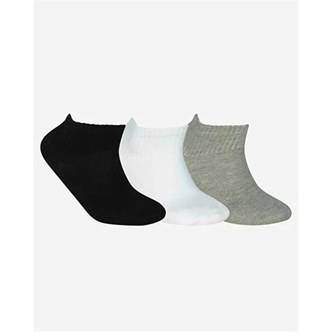 Skechers U NoPad Mid Cut 3 Pack Sock Renkli Unisex Babet Corap