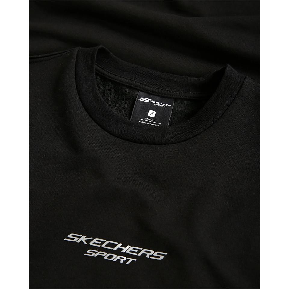 Skechers M Graphic Tee Reflect Logo Oversize T-Shirt Sİyah Erkek Tshirt - Bisiklet