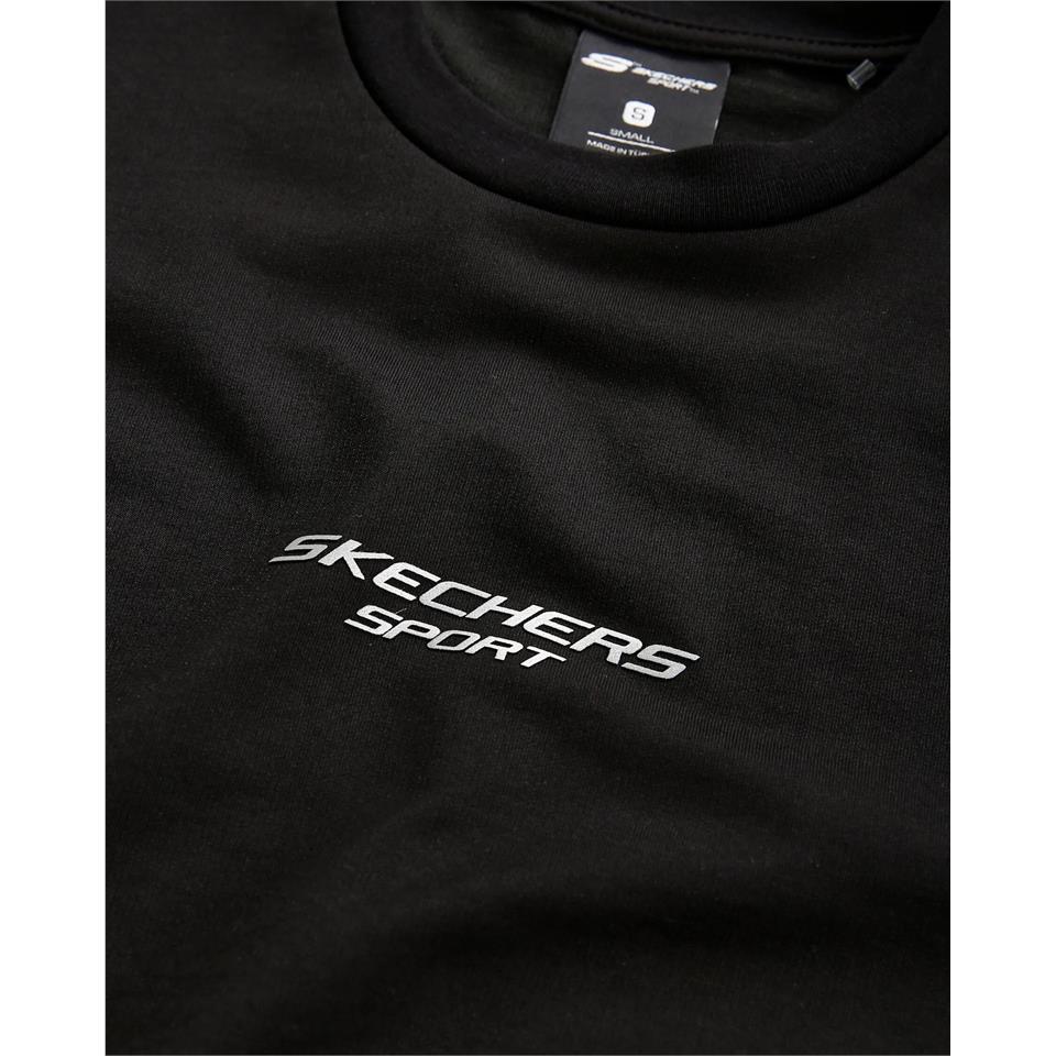Skechers M Graphic Tee Reflect Logo Oversize T-Shirt Sİyah Erkek Tshirt - Bisiklet