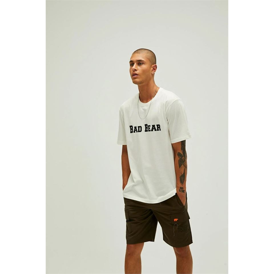 Bad Bear Title T-Shirt Erkek  Bisiklet Yaka Tshirt