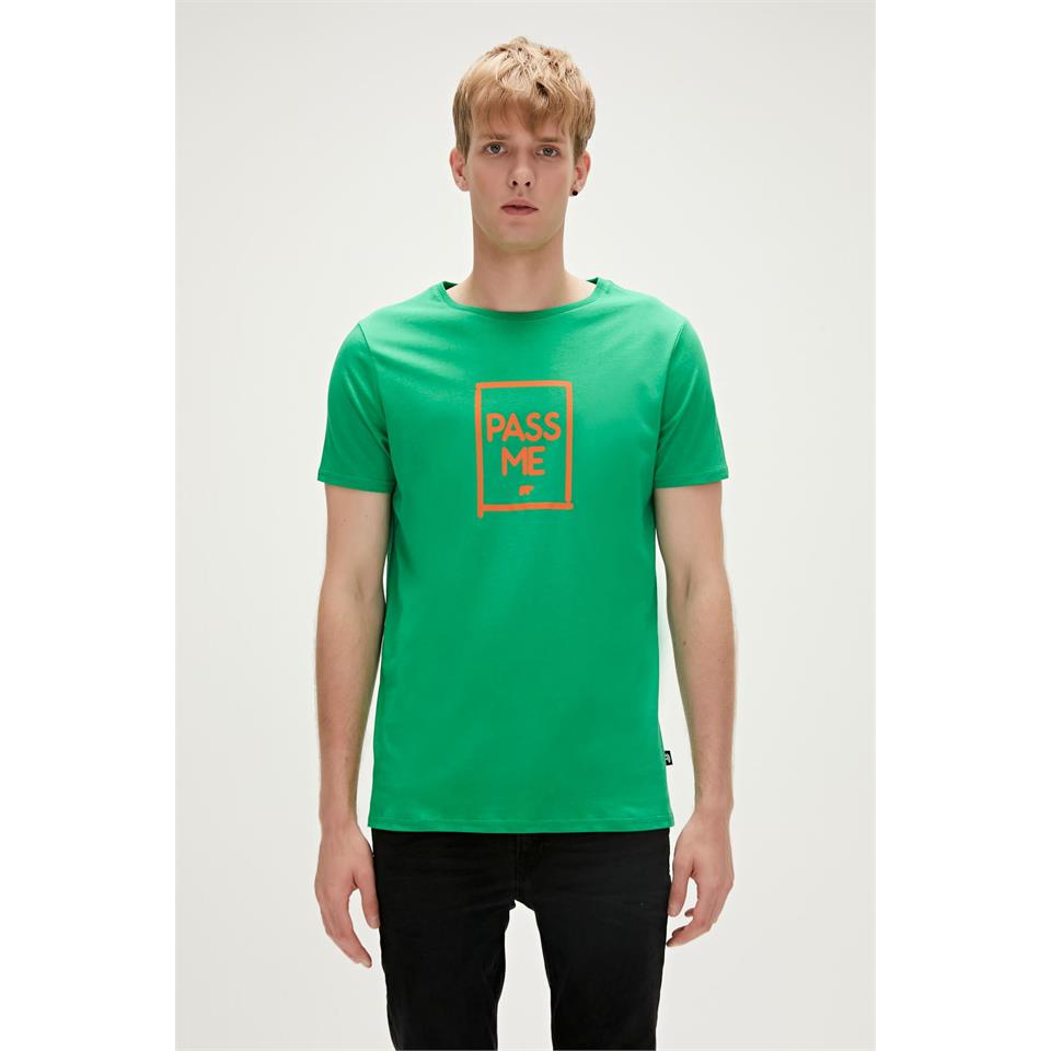 Bad Bear Pass Me T-Shirt Yeşil Erkek Tshirt - Bisiklet