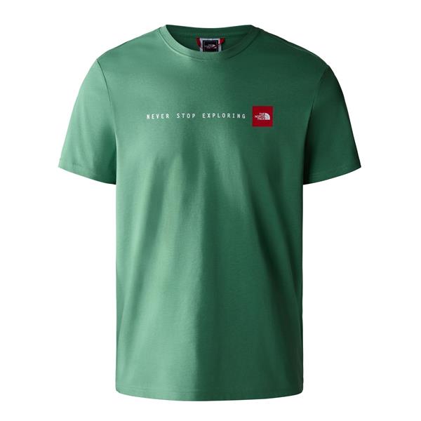 The North Face M S/S Never Stop Exploring Tee Erkek Yesil Tshirt - Bisiklet
