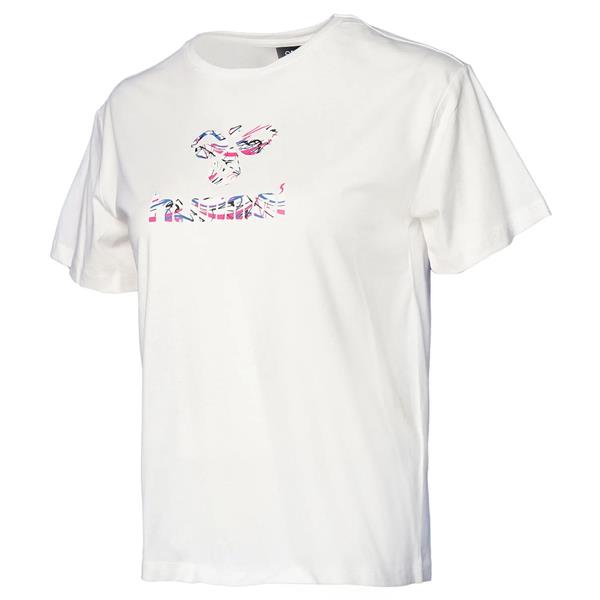 Hummel Hmlgaura T-Shirt S/S Kadın Beyaz Tshirt - Bisiklet