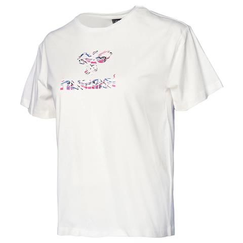 Hummel Hmlgaura T-Shirt S/S Beyaz Kadın Tshirt - Bisiklet