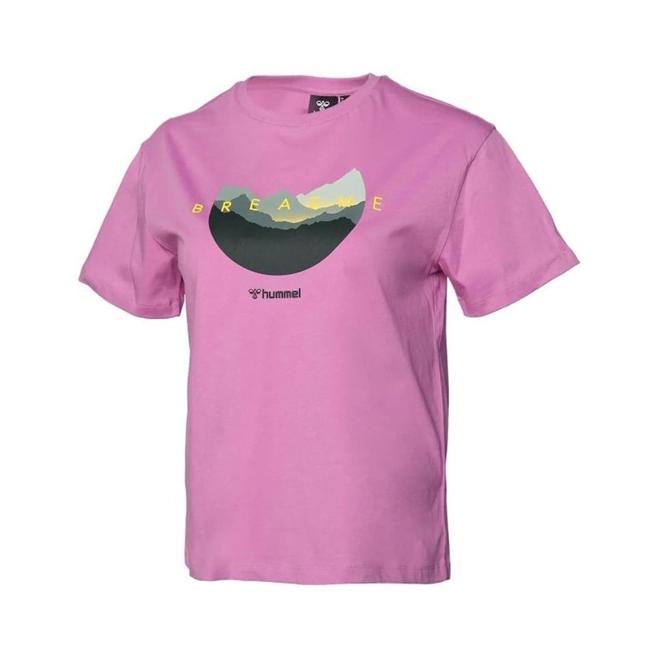 Hummel Hmlhelenium T-Shirt S/S Renkli Kadın Tshirt - Bisiklet
