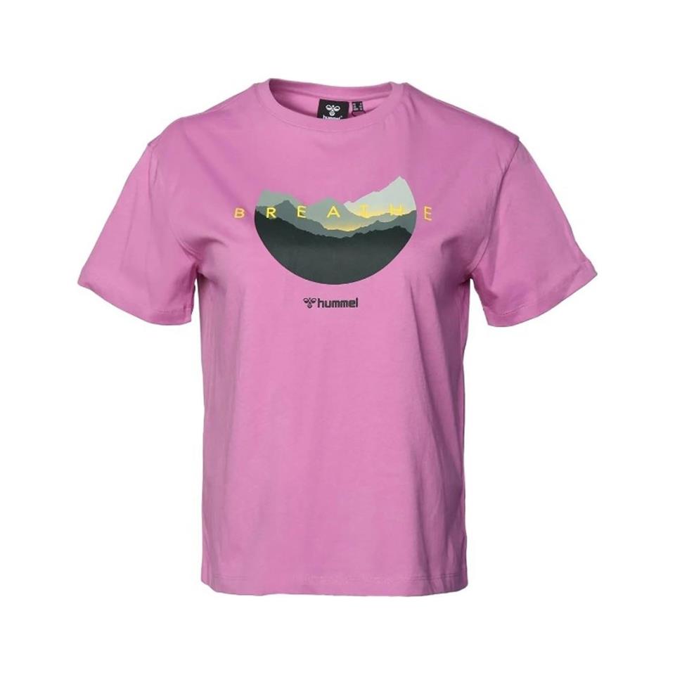Hummel Hmlhelenium T-Shirt S/S Renkli Kadın Tshirt - Bisiklet