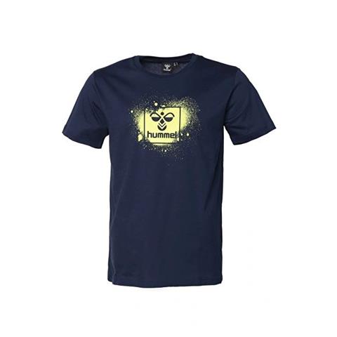 Hummel Hmlrowan T-Shirt S/S Mavi Erkek Tshirt - Bisiklet
