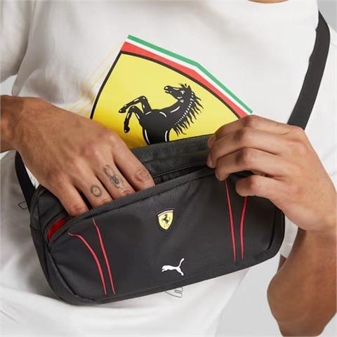 Puma Ferrari Sptwr Race Waist Bag Siyah Erkek Canta - Bel