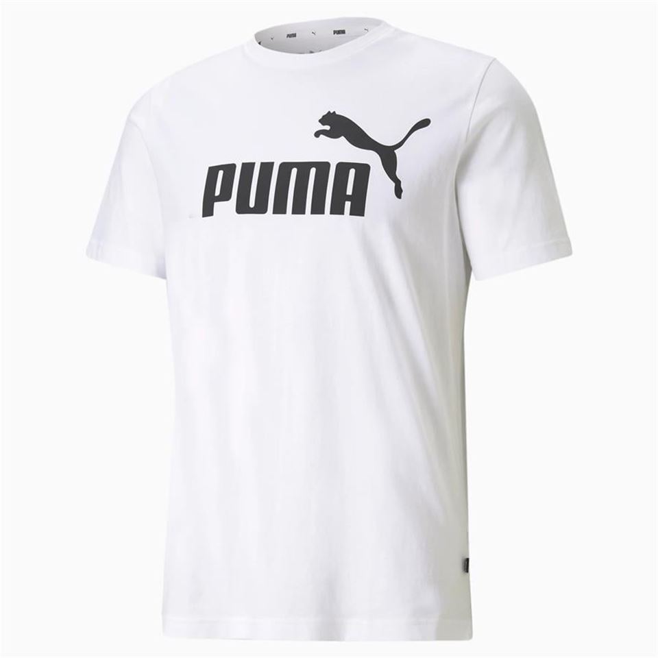Puma Ess Logo Tee Beyaz Erkek Tshirt - Bisiklet