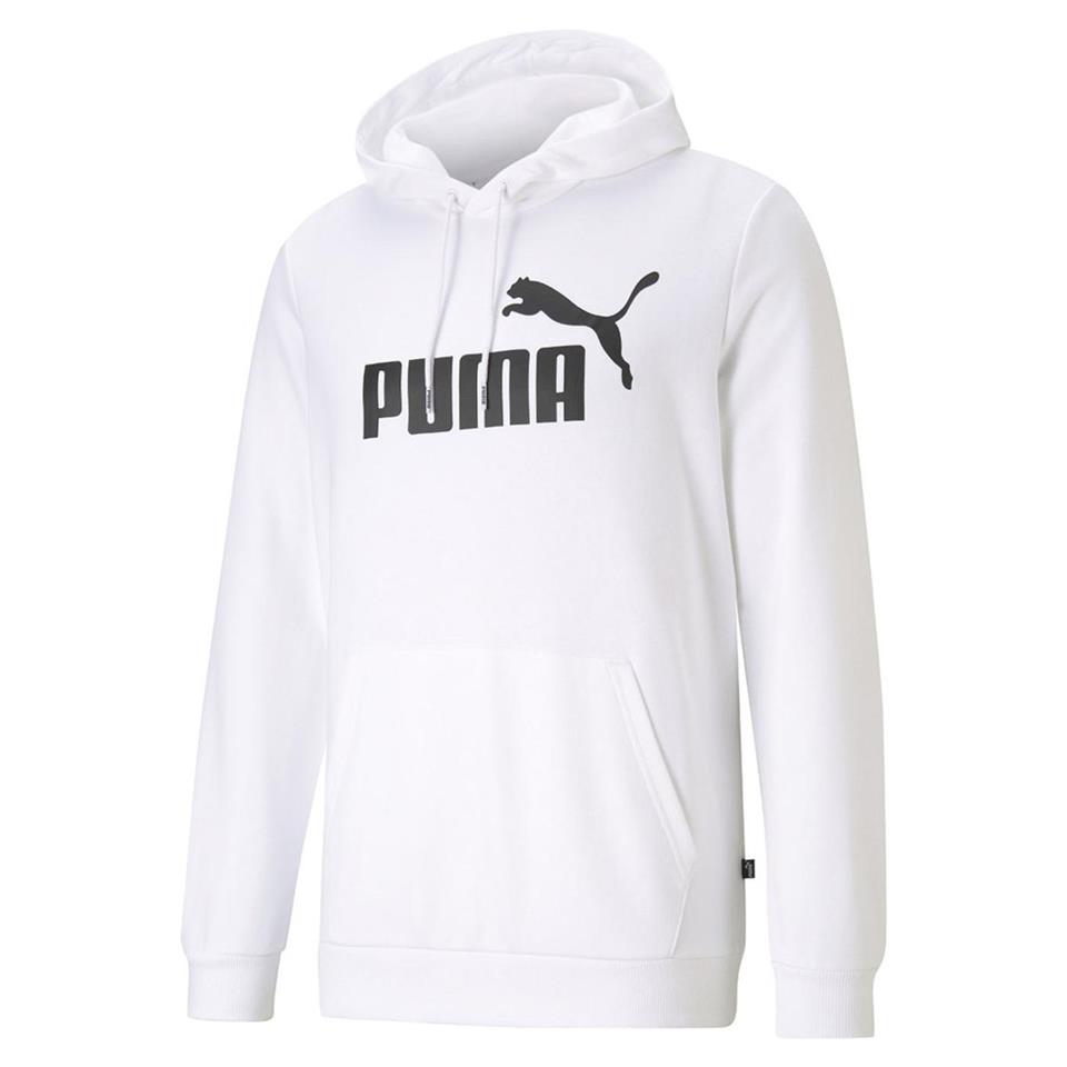 Puma Ess Big Logo Hoodie Beyaz Erkek Sweat - Kapson