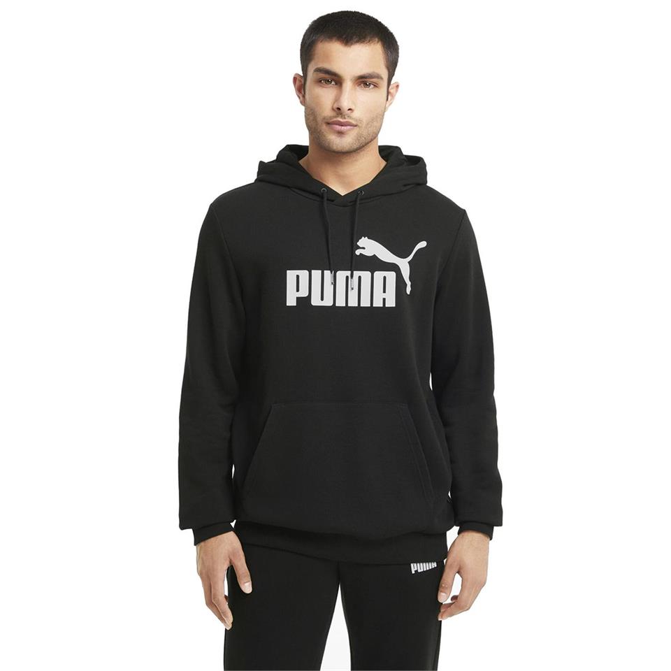 Puma Ess Big Logo Hoodie Siyah Erkek Sweat - Kapson