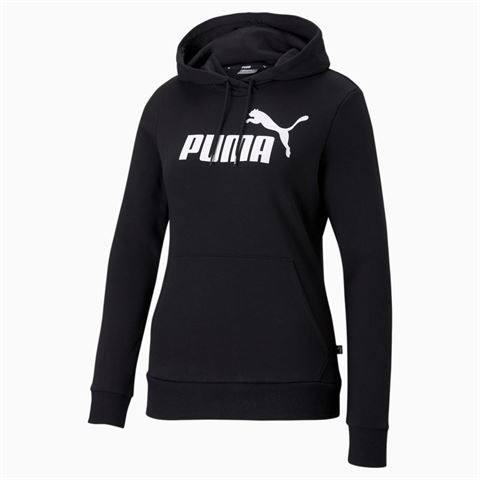 Puma Ess Logo Hoodie Siyah Kadın Sweat - Kapson
