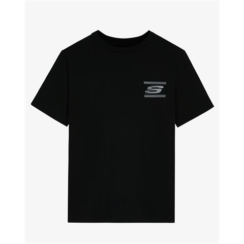 Skechers M Graphic Tee Crew Neck T-Shirt Sİyah Erkek Tshirt - Bisiklet