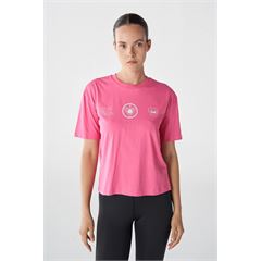 Hummel Hmlt-ic icona Boxy Unity T-Shirt Kadın  Tshirt - Bisiklet