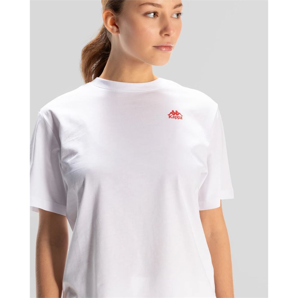 Kappa Kappa Authentic Shoshanna T-Shirt Kadın  Bisiklet Yaka Tshirt
