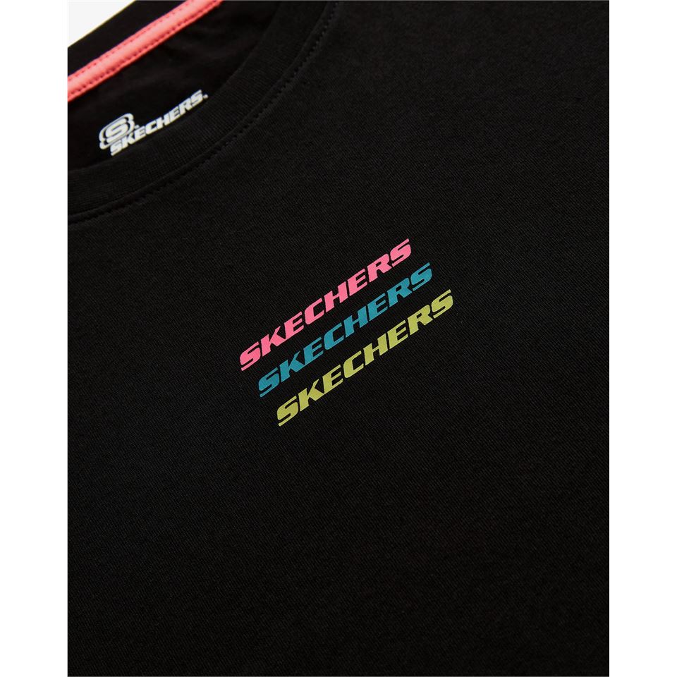 Skechers Essential W Short Sleeve  T-Shirt Kadın  Bisiklet Yaka Tshirt