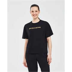 Skechers Graphic T-Shirt W Short Sleeve Kadın Tshirt - Bisiklet 