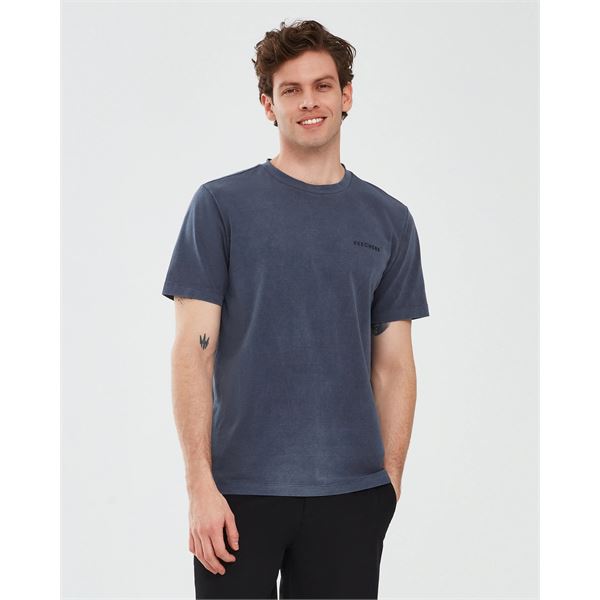 Skechers Organic Coll. M Short Sleeve  T-Shirt Erkek Tshirt - Bisiklet 
