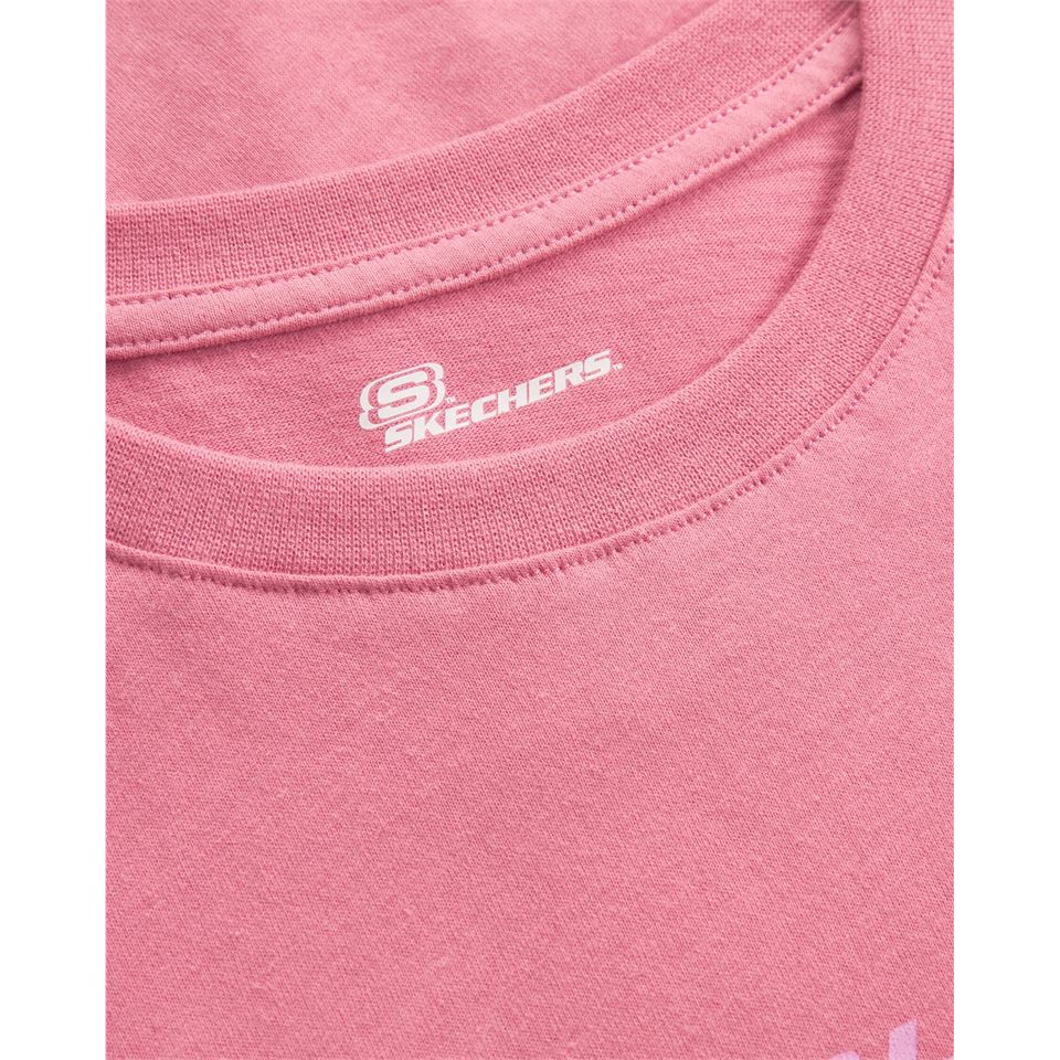 Skechers Graphic T-Shirt W Short Sleeve Kadın  Bisiklet Yaka Tshirt